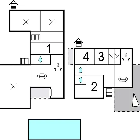 Дом отдыха In With Kitchen *